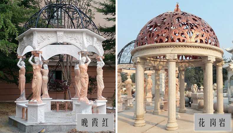 歐式景觀涼亭，大理石涼亭，石雕景觀涼亭
